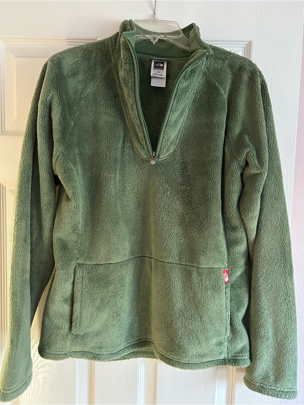 The North Face Women's Sage Green Osito Half-Zip Fleece Pullover